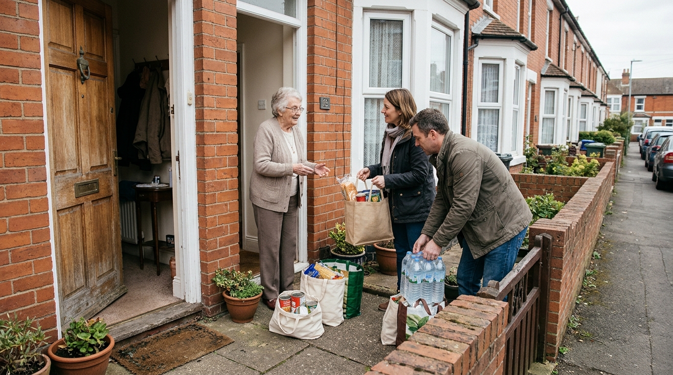 Community Resilience:Neighbours_helping_resident_with…